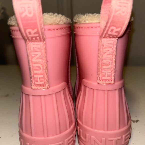 Hunter Pink Fleece-Lined Boots - Picture 3 of 5